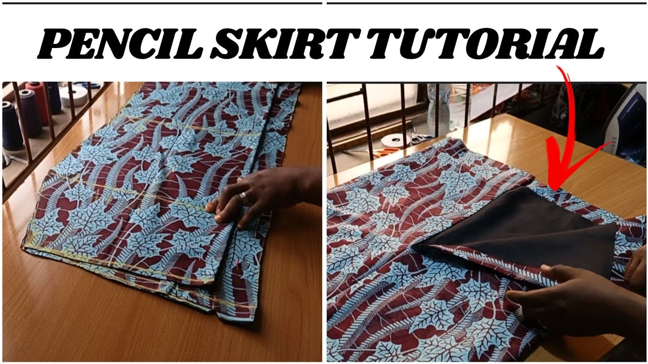 How To Cut and Sew a Pencil Skirt with Lining