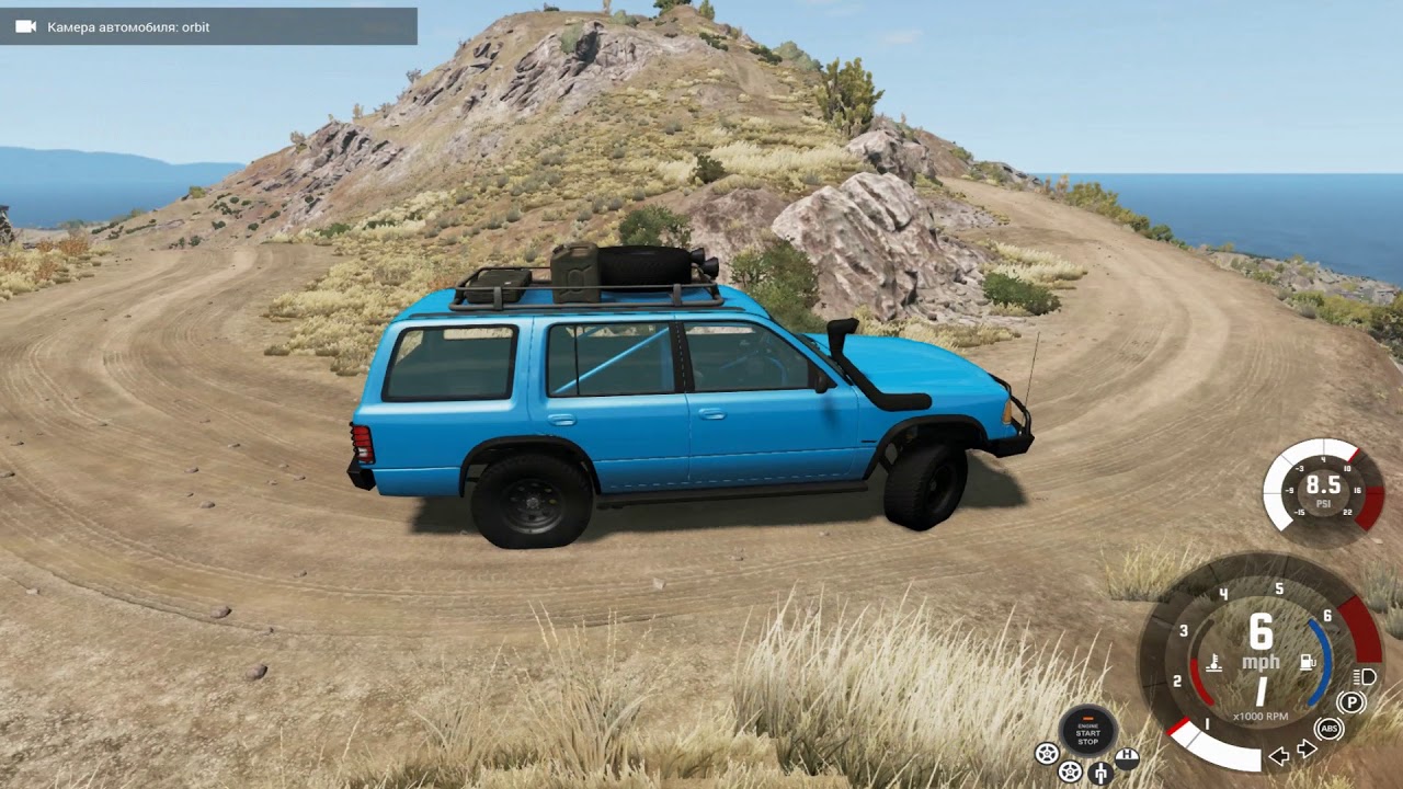 Реалистичный внедорожник - BeamNG drive | клавиатурный геймплей