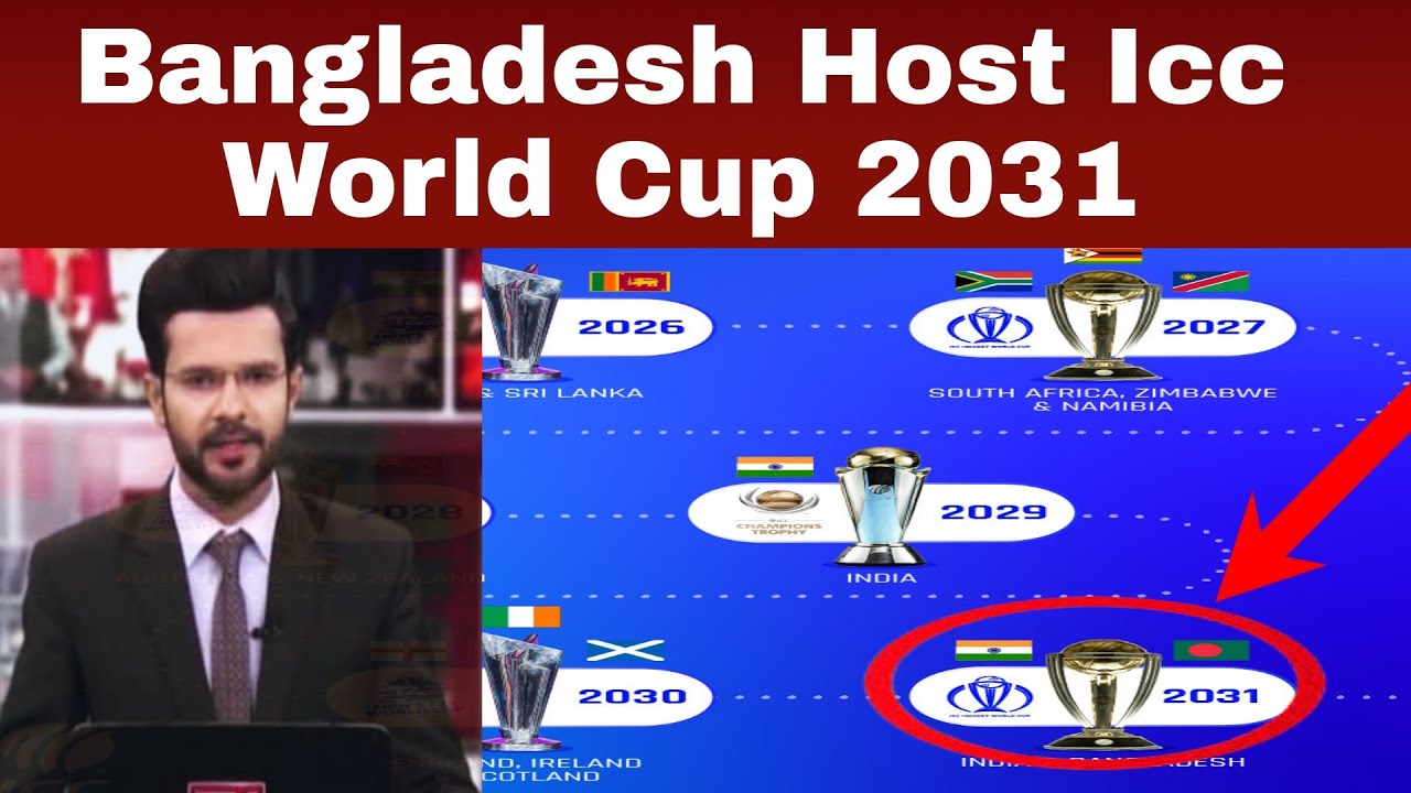 Bangladesh Host icc world cup 2031 with India | details by Ahsaan reaction