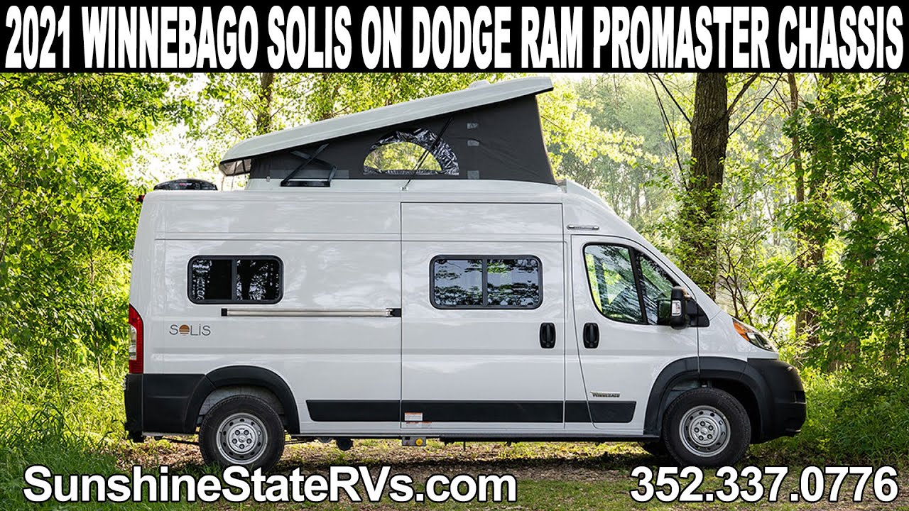 New 2021 Winnebago Solis Class B RV with Roof Pop Tent - Dodge Ram ProMaster Chassis