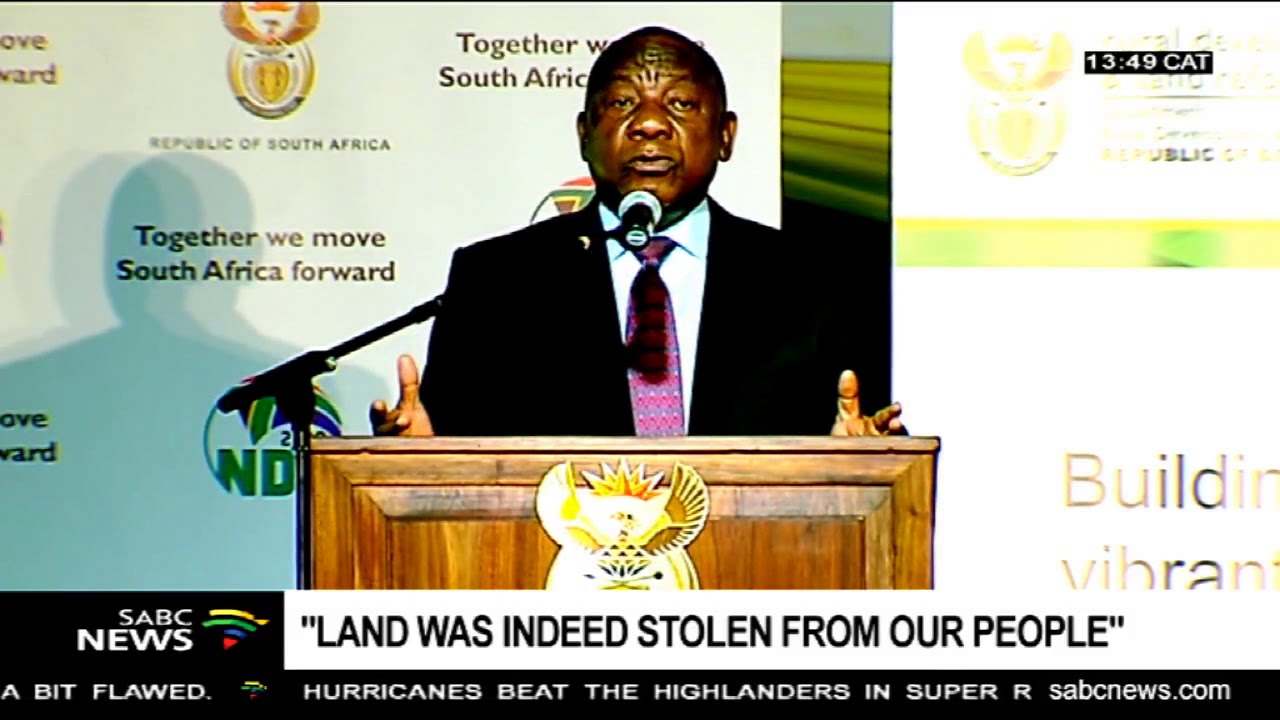 Pres Ramaphosa responds to FF-Plus leader's comments on land