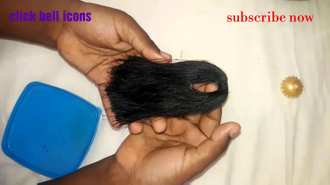 Hair accessories: how to make jadi kunjalam in tamil at home/easy way to hair accessories at home