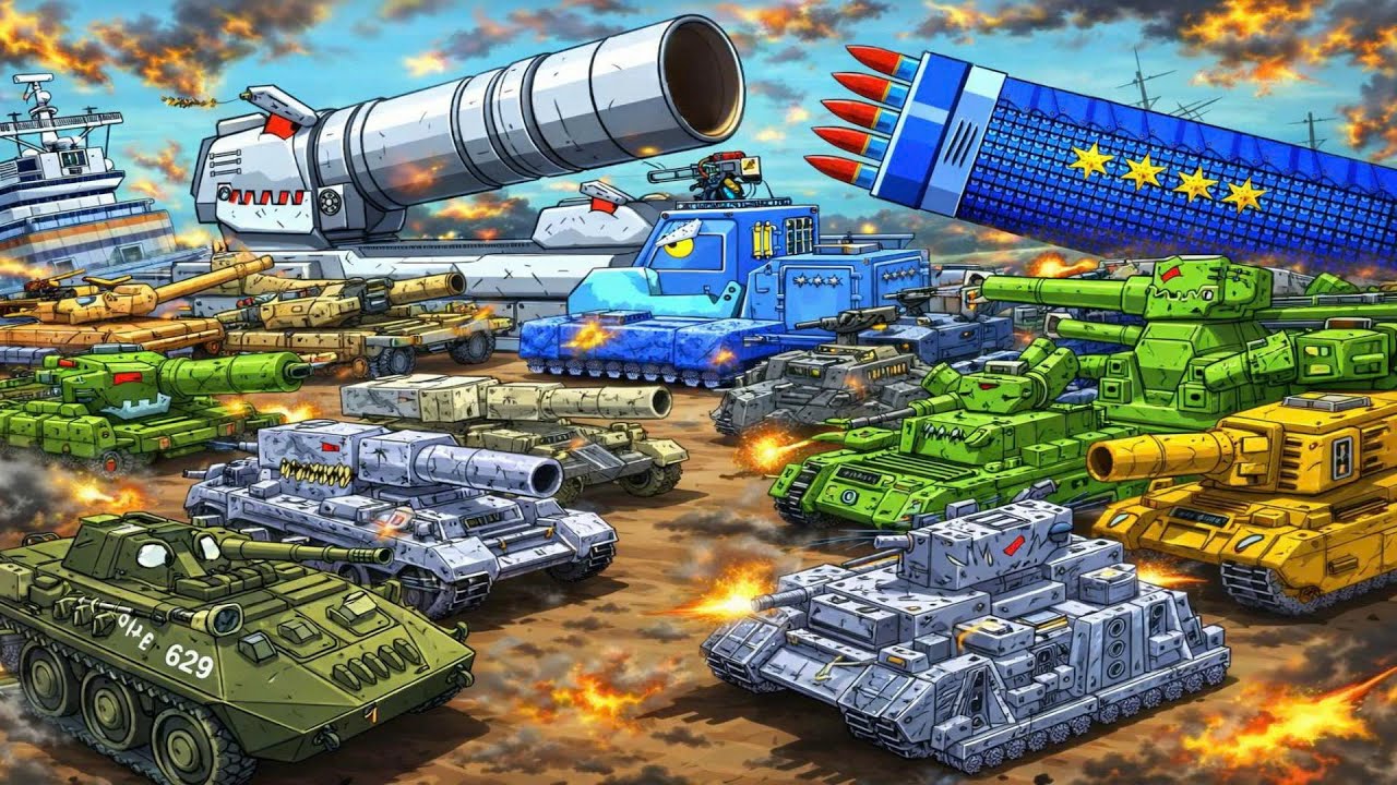 Transformers Tank - GIANT ROCKET HEAVY VS NUCLEAR BEASTS! | Cartoon about Tanks