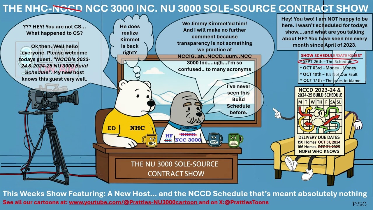 EP 3 - THE NHC-NCCD NU 3000 SOLE SOURCE CONTRACT SHOW