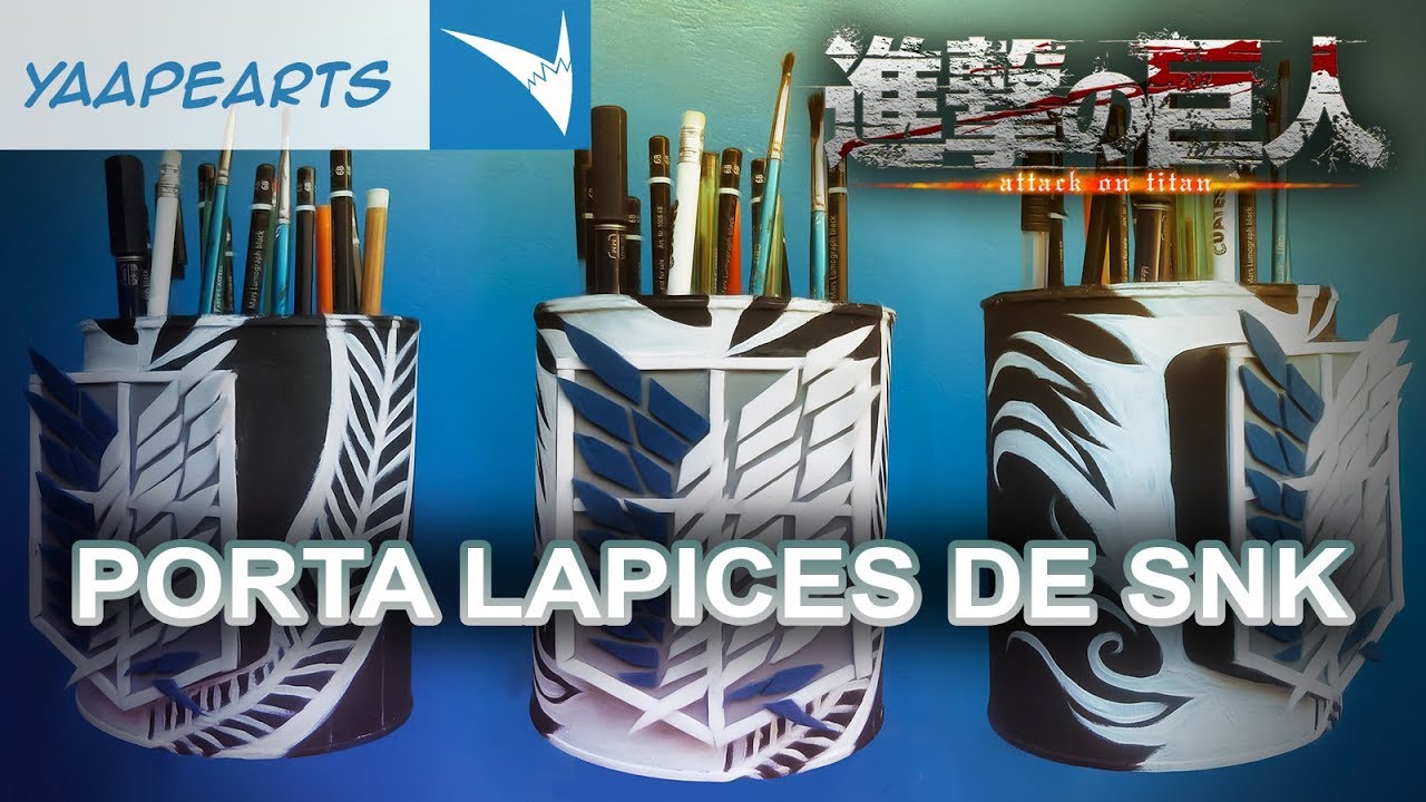 PORTA LAPICES  De shingeki no kyojin -  Manualidades de Anime