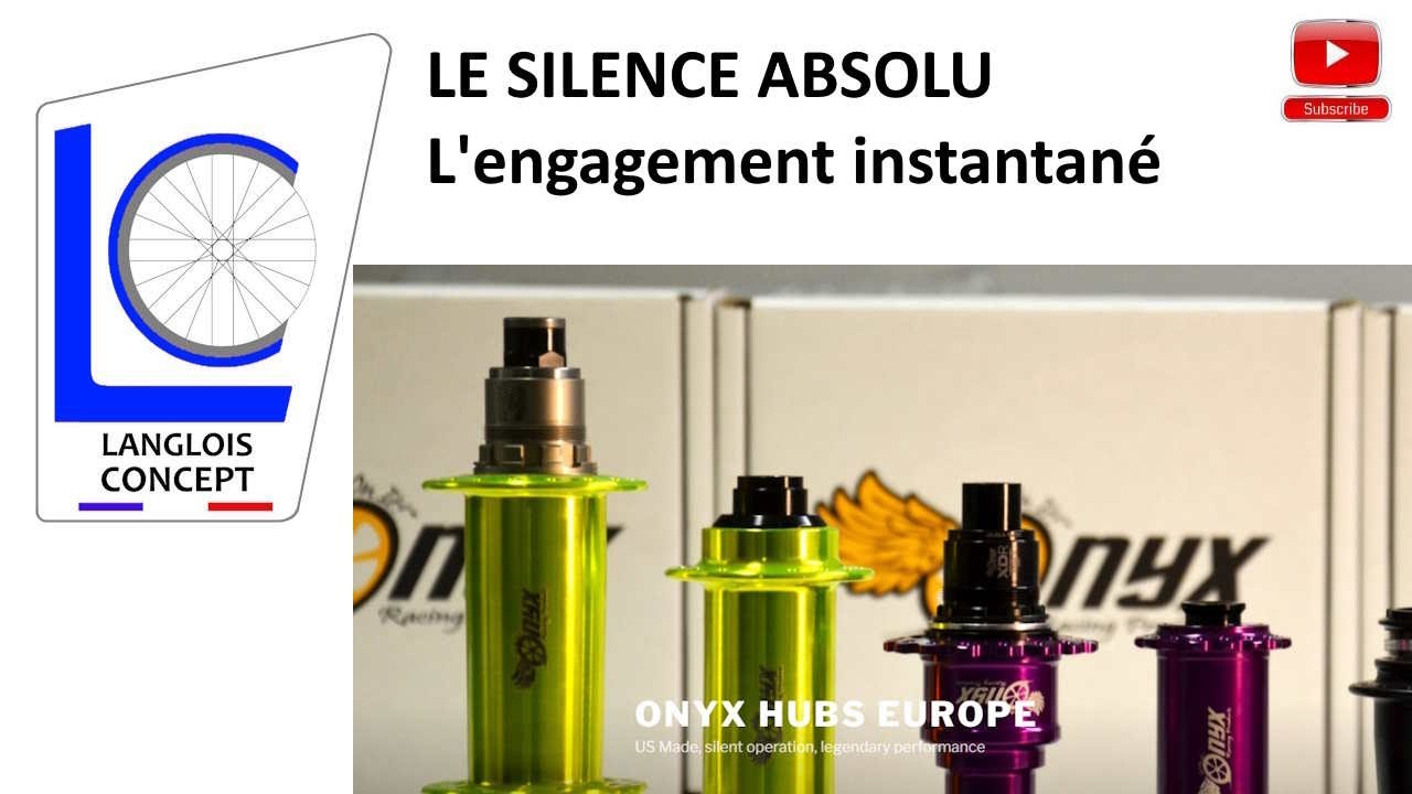 Les moyeux ONYX sont totalement silencieux avec un engagement instantané !
