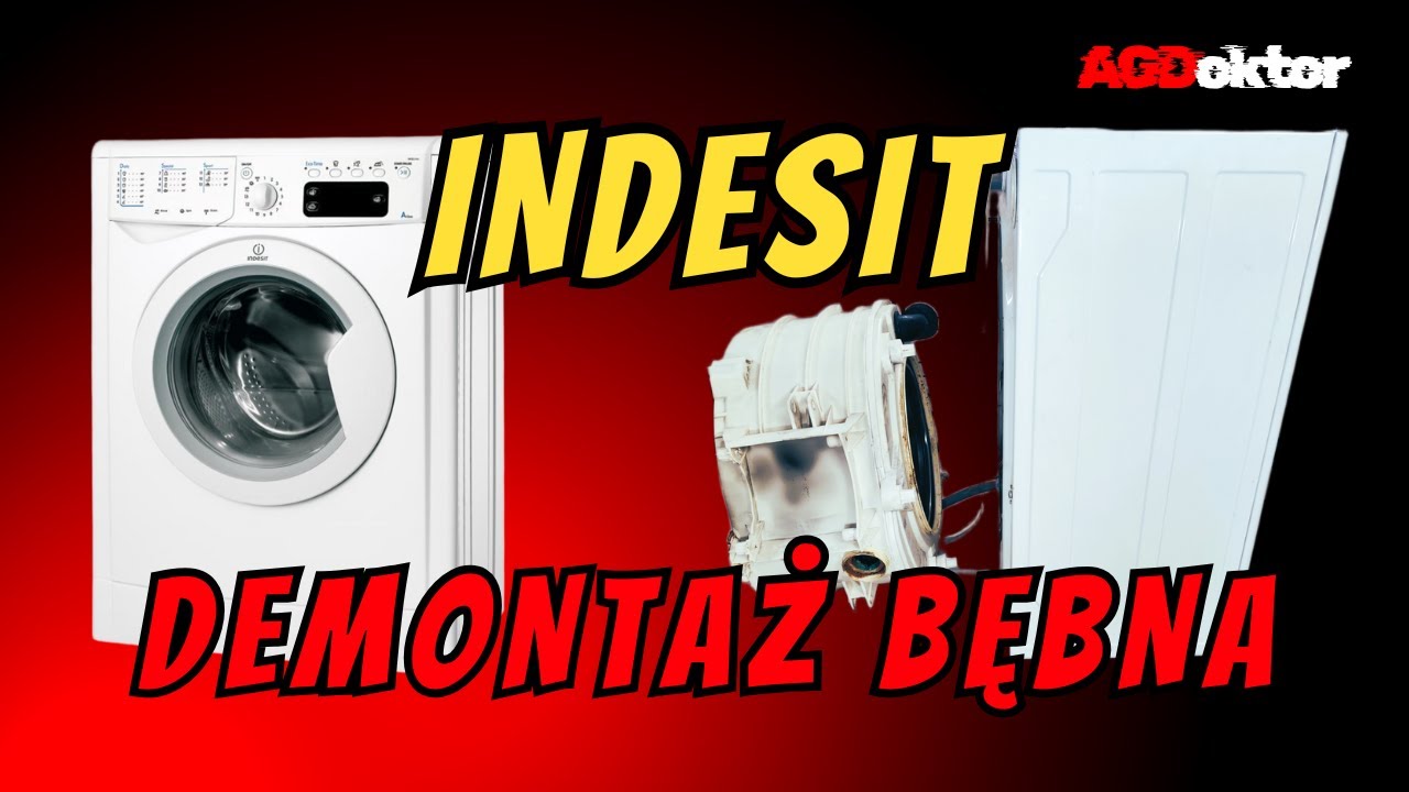 Jak rozebrać pralkę Indesit IWSE51050? Demontaż zbiornika krok po kroku