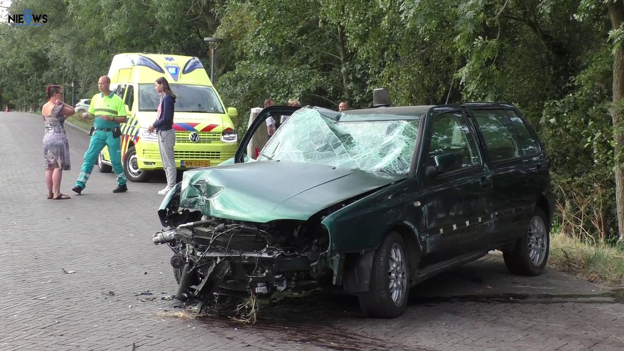 Forse crash op Trekwei bij Westergeest