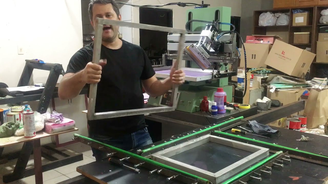 Quadro serigrafia alumínio sem solda