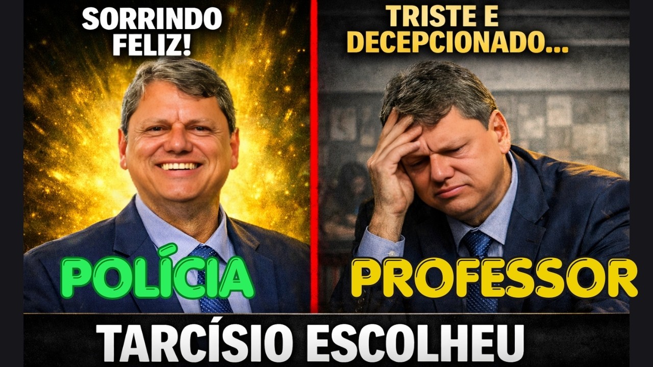 TARCÍSIO CORRE PARA DAR AUMENTO À PM E ESQUECE PROFESSORES!