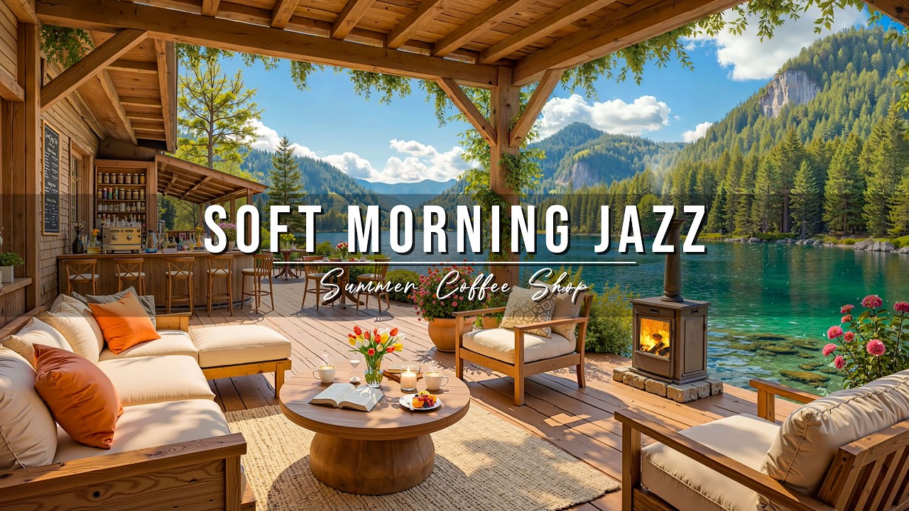 Soft Morning Jazz at Summer Coffee Shop Ambience ☀️ Relaxing Jazz Instrumental Music for Good Moods