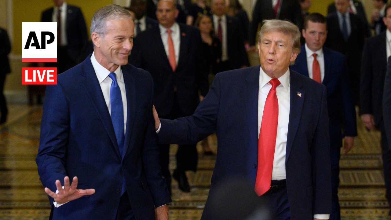 LIVE: Trump visits the Senate after cancelling housing bill signing