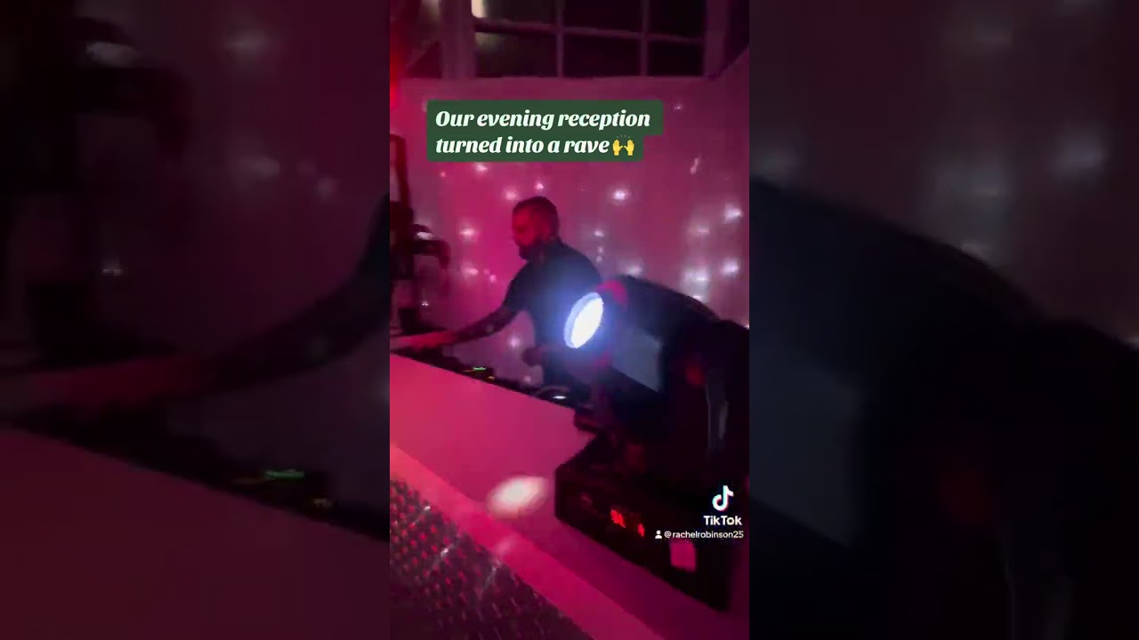 @DJAndyWhitby turned out wedding reception into a rave 🙌🙌