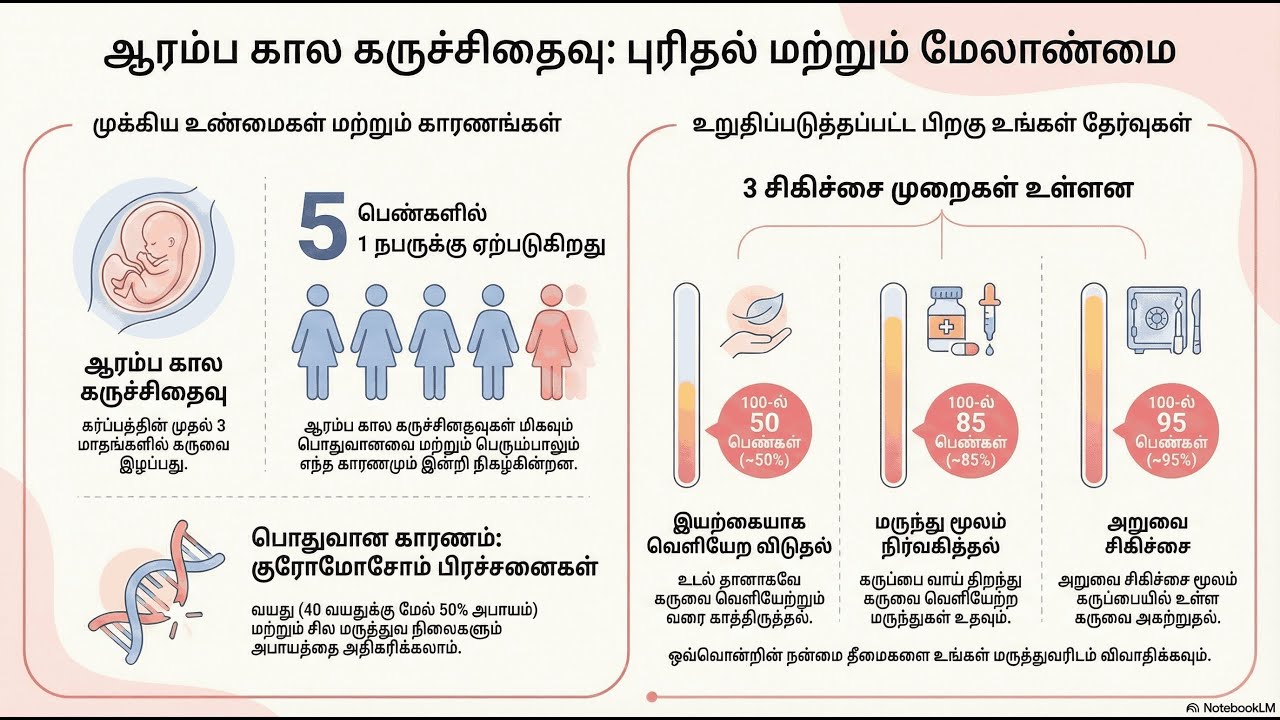 ஆரம்பகால கருச்சிதைவு: காரணங்கள் மற்றும் தீர்வுகள் | Early Miscarriage Signs & Support | Tamil