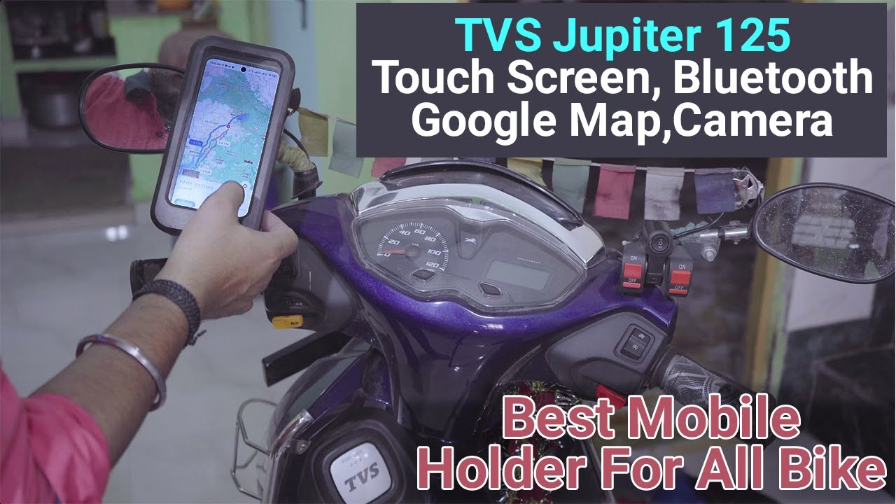 TVS #jupiter125 Waterproof Mobile Holder  ||  Best Mobile Holder For All Bikes & Scooter 🙋🙋🙋