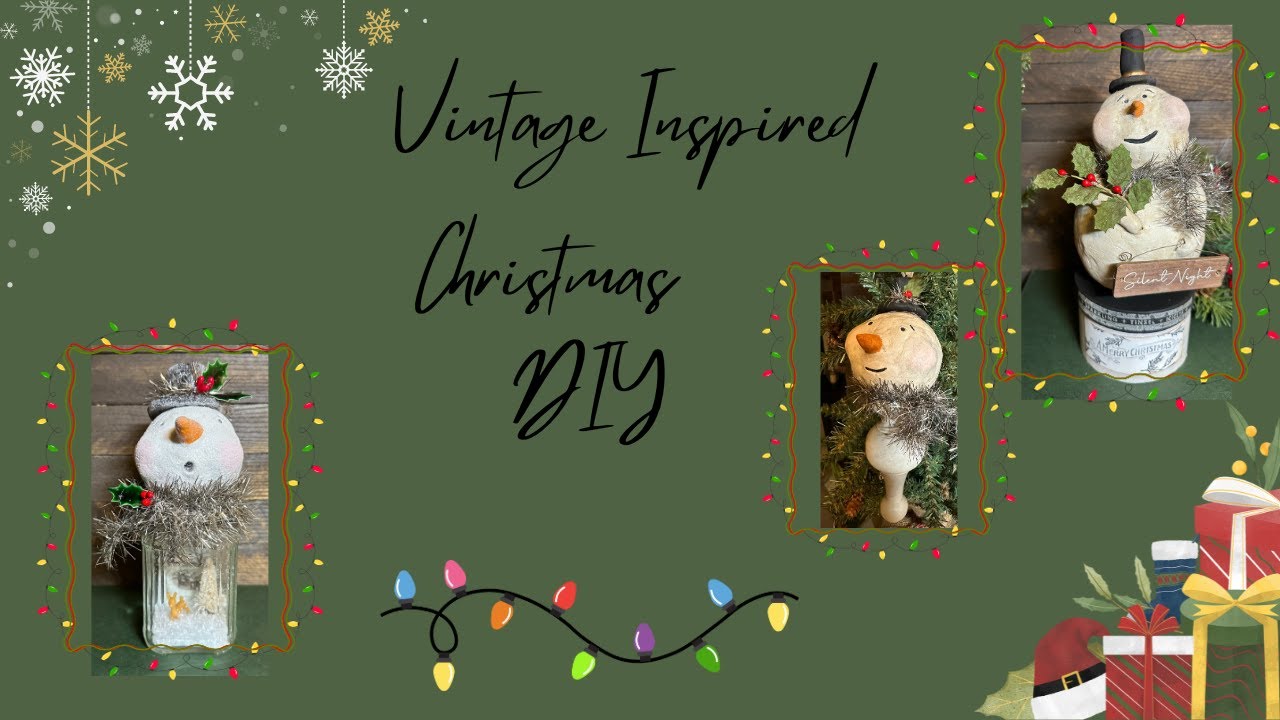 Vintage Inspired Snowmen DIY