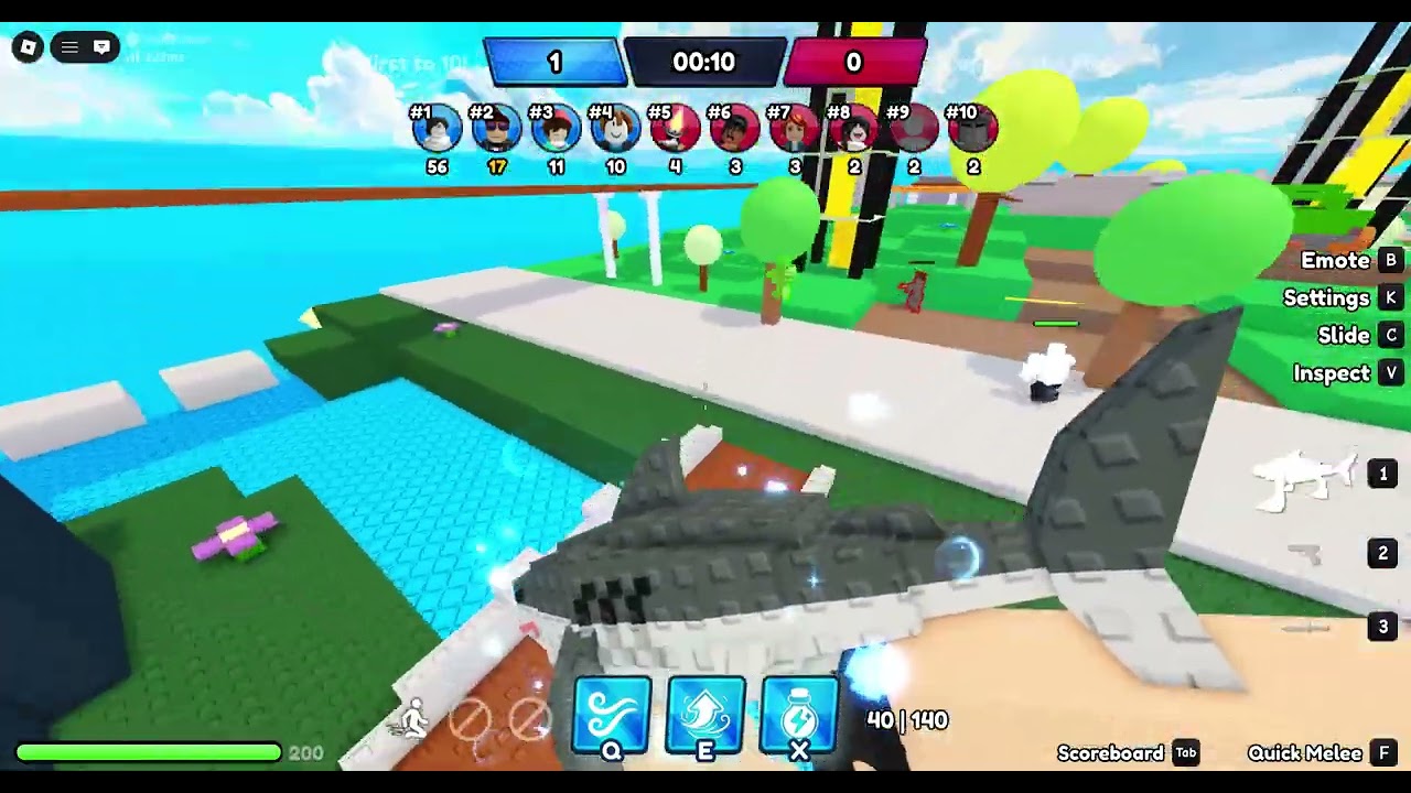 Playing HYPERSHOT with my friend and some pro skills