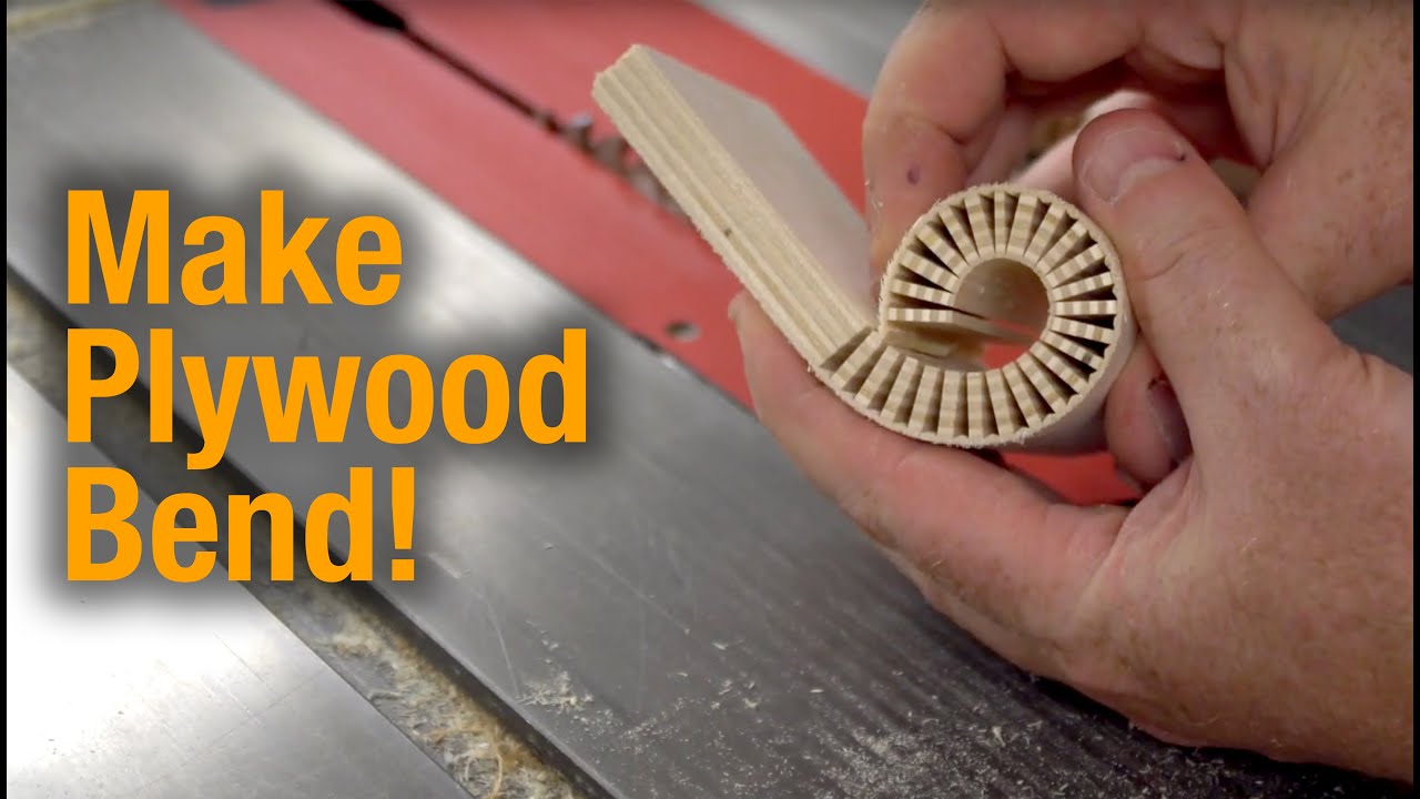 How to Bend Plywood -- A simple technique to make bent plywood through 