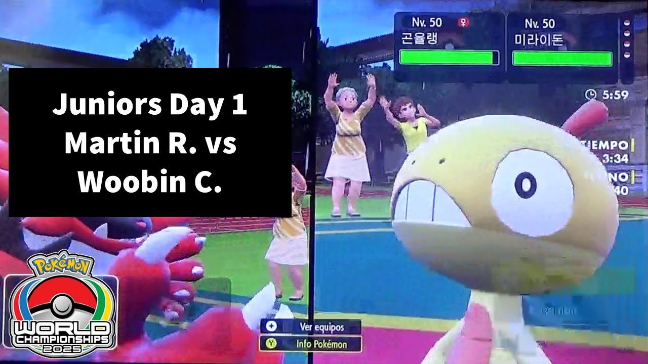VGC '25 Worlds, Juniors D1 R1 - Martin Ramirez vs. Woobin Choi