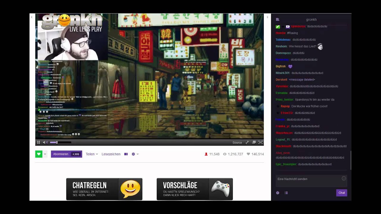 LIVE Gronkh Lachflash und co. [Gronkh Livestream 01.02.2015]