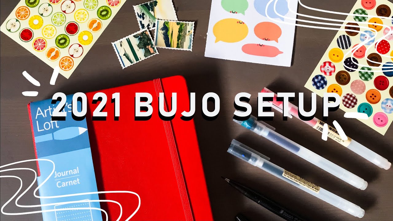 starting a new journal // 2021 bujo setup