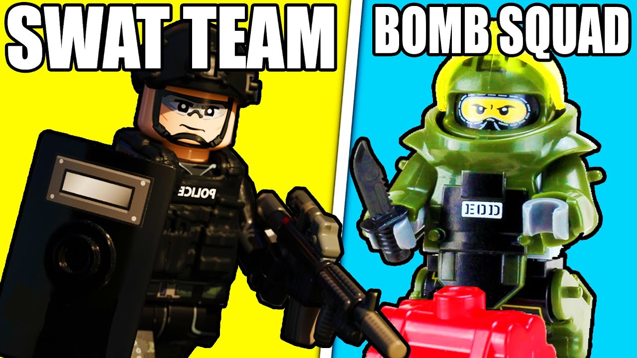 I built LEGO SWAT Team BOMB SQUAD Units...