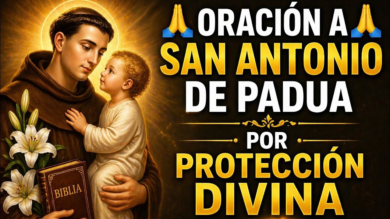 🙏ORACIÓN A SAN ANTONIO DE PADUA POR PROTECCIÓN DIVINA🙏