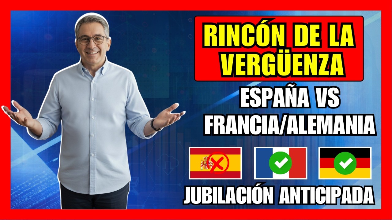 ¡JUBILACIÓN ANTICIPADA EN ESPAÑA VS FRANCIA Y ALEMANIA 2026! ¿Por qué aquí nos castigan más?