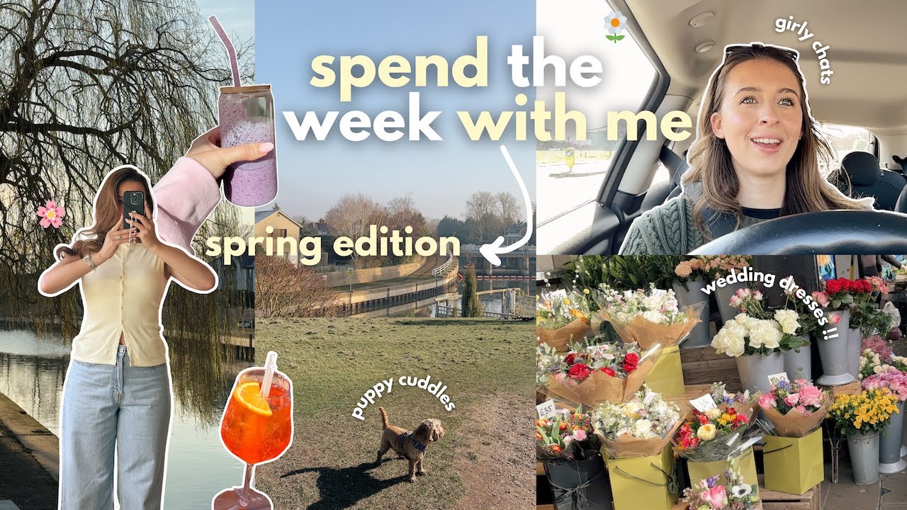 vlog 🌼🌱 spend the week with me, home updates, wedding dresses, new recipes & more !!