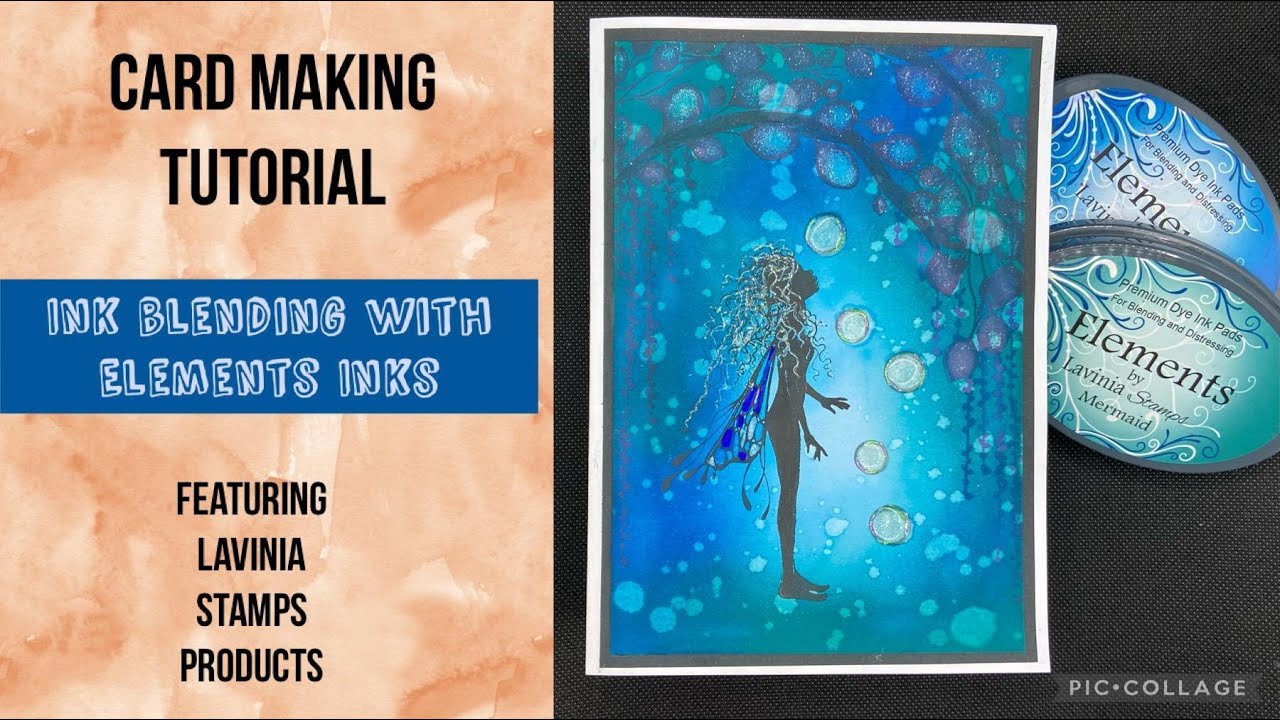 Card Making Tutorial with Lavinia Elements Ink Blending and Lavinia Stamps