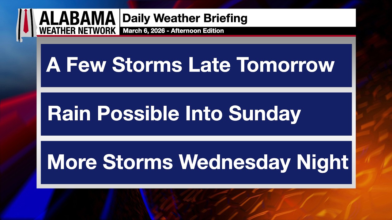 James Spann's Afternoon Briefing - Friday 3.6.26
