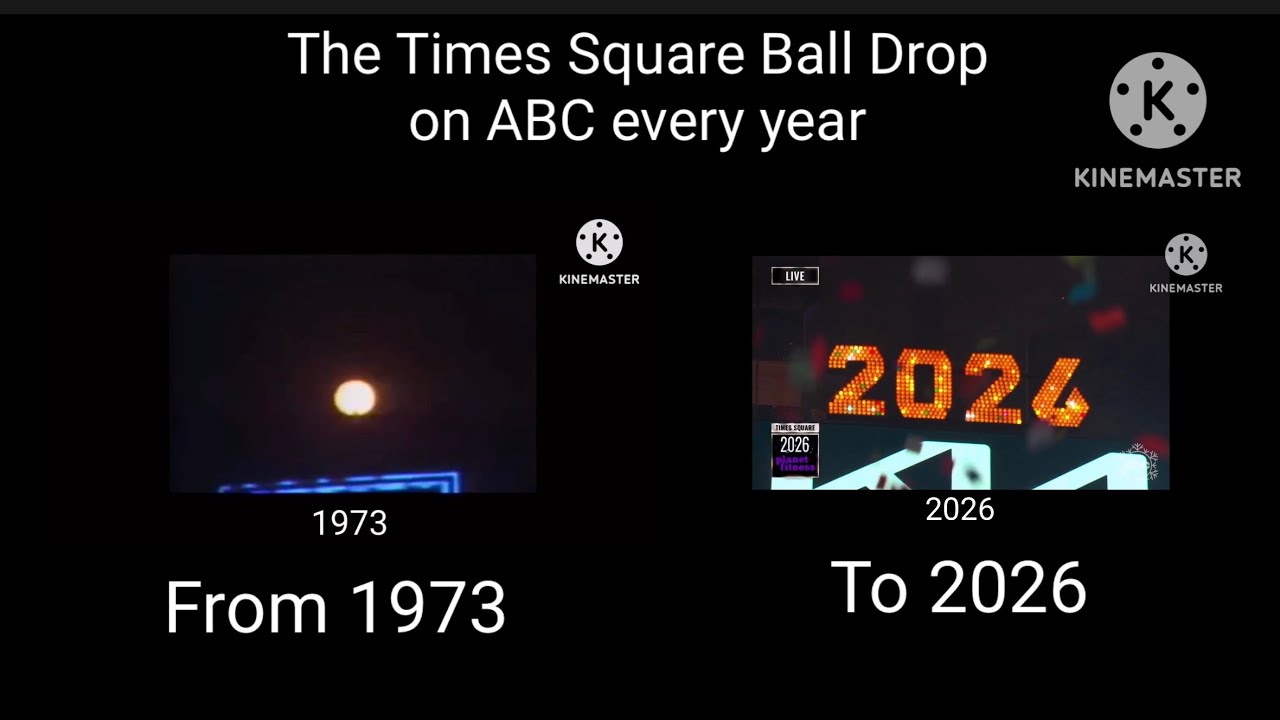 (Updated with 2026!) The Times Square Ball Drop on ABC every year from 1973 to 2026