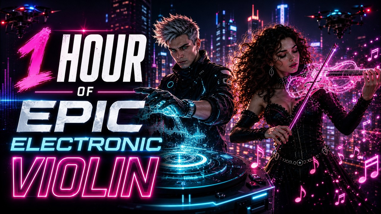 1 Hour of Epic Electronic Violin 🎻⚡ | Futuristic EDM, Cyber Violin & Chill Beats