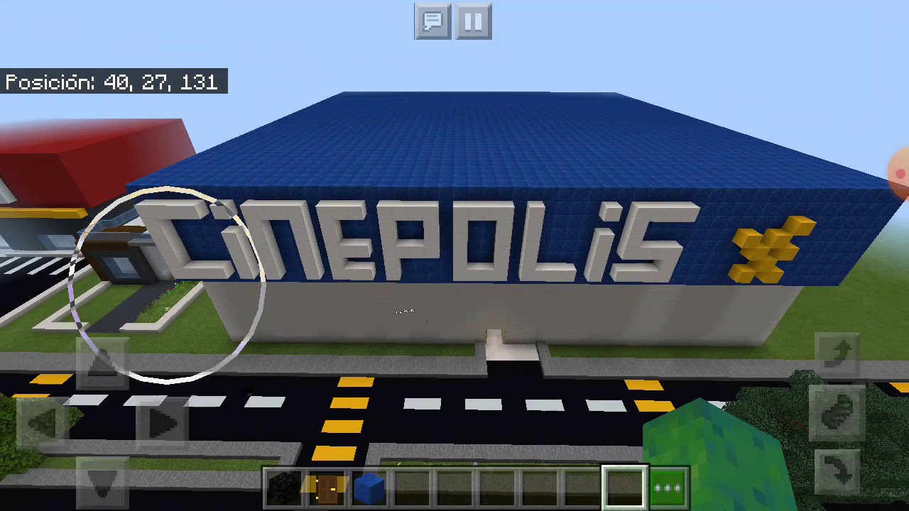 Enselando el cinepolis en minecraft