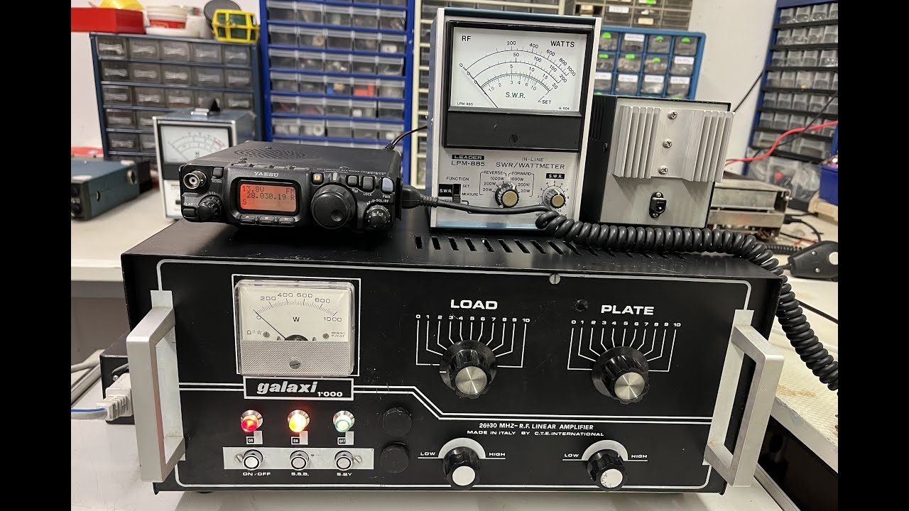 GALAXY 1000 HF-power amplifier test by CTE on 24 MHz
