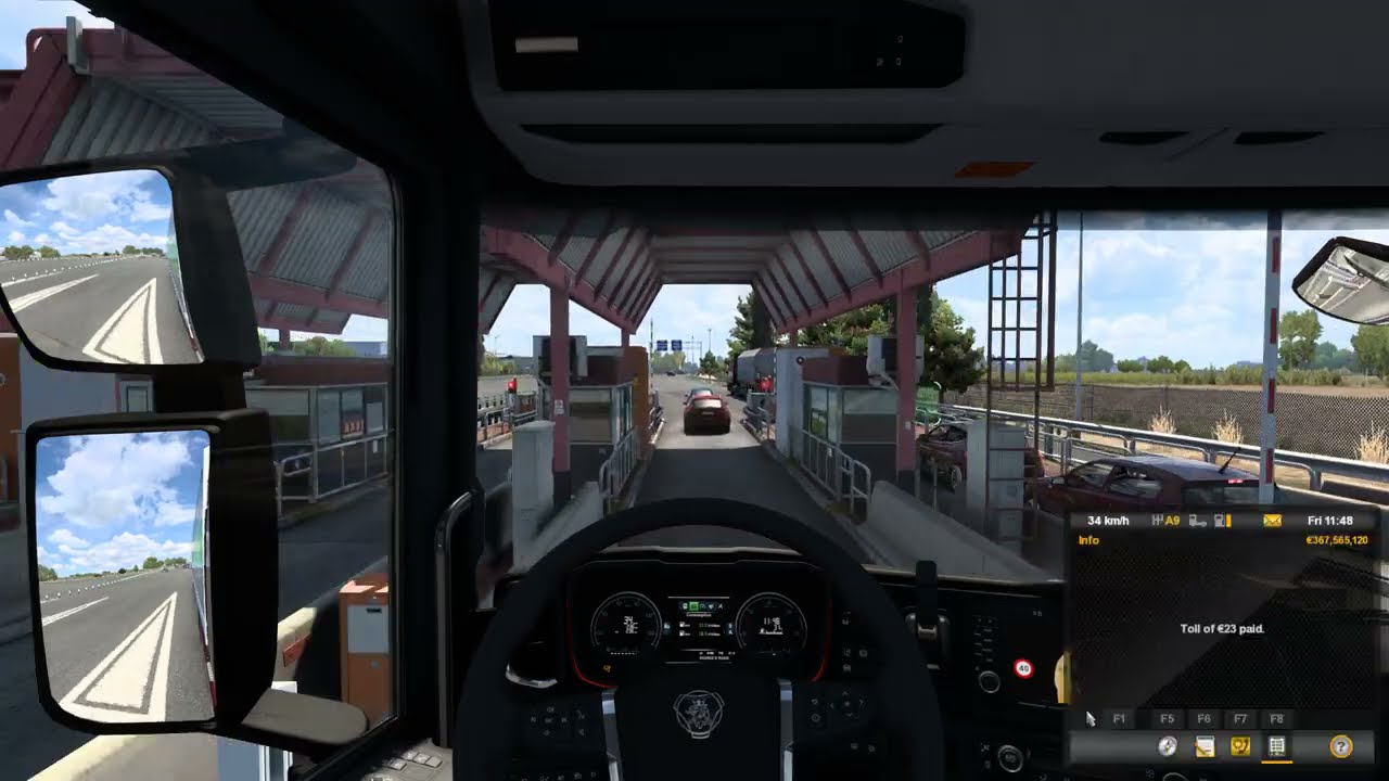 [4K] Iberia DLC - Euro Truck Simulator 2 - Bayonne, France to Barcelona, Spain