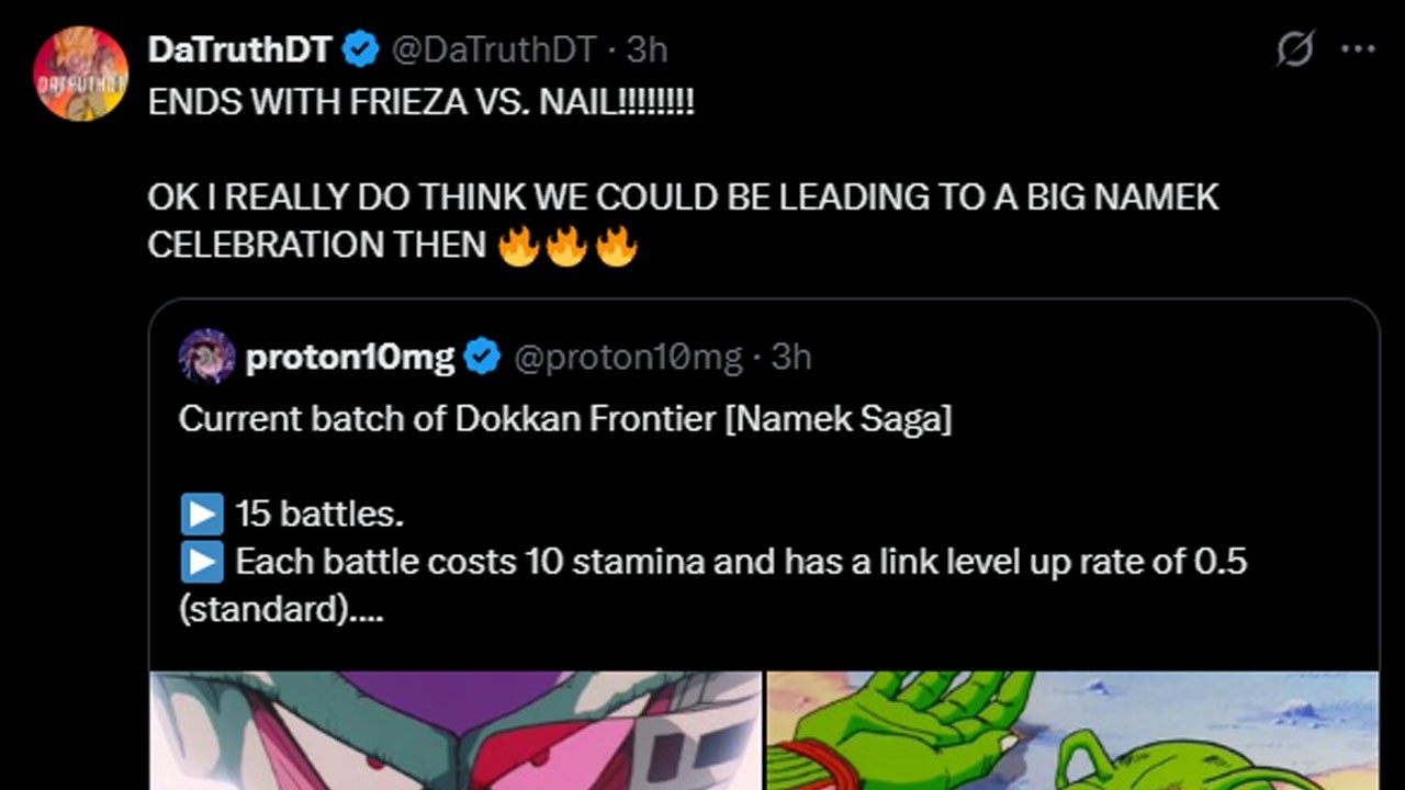 Грядёт масштабное празднование саги о Намеке? Все миссии Dokkan Frontier!