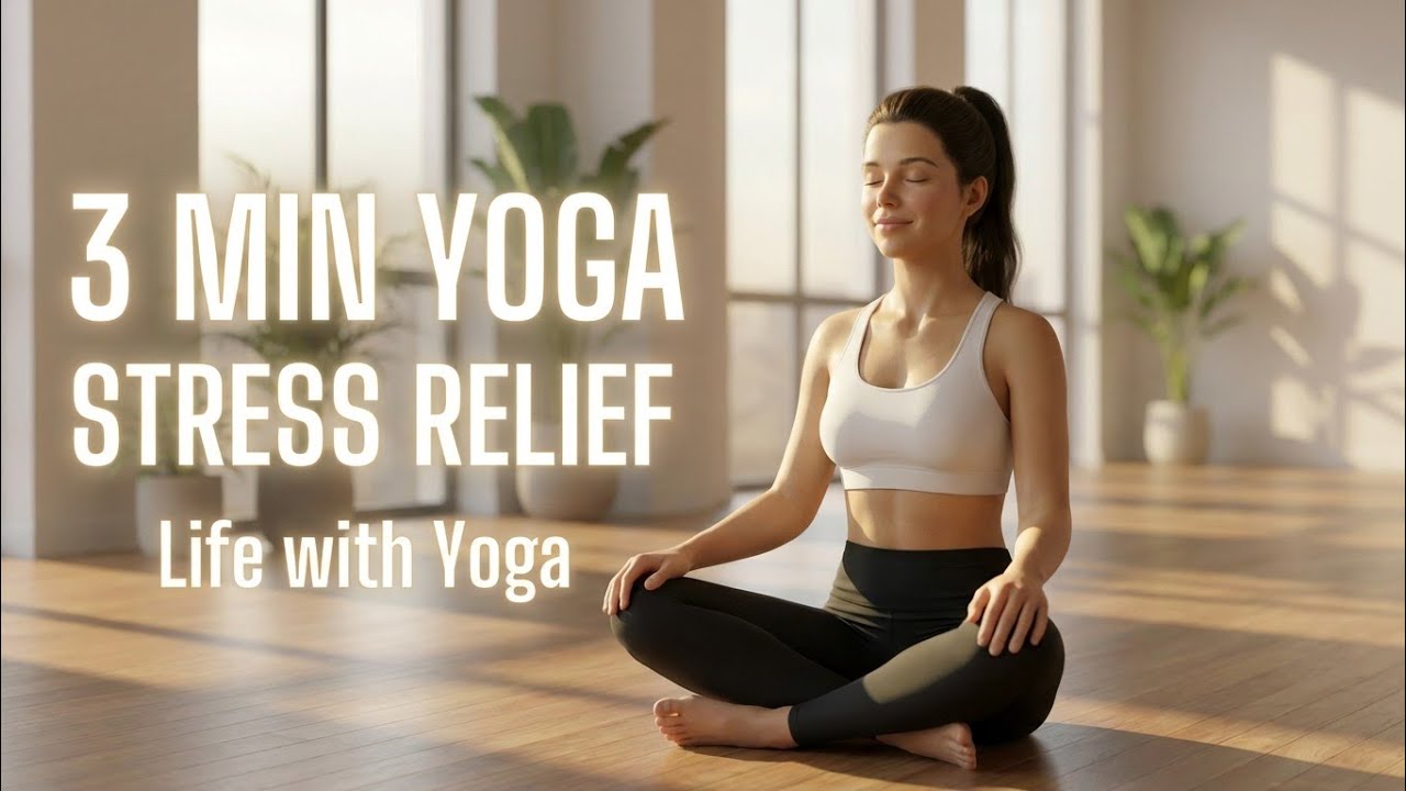 YOGA FOR STRESS RELIEF & CALM MIND|LIFE WITH YOGA