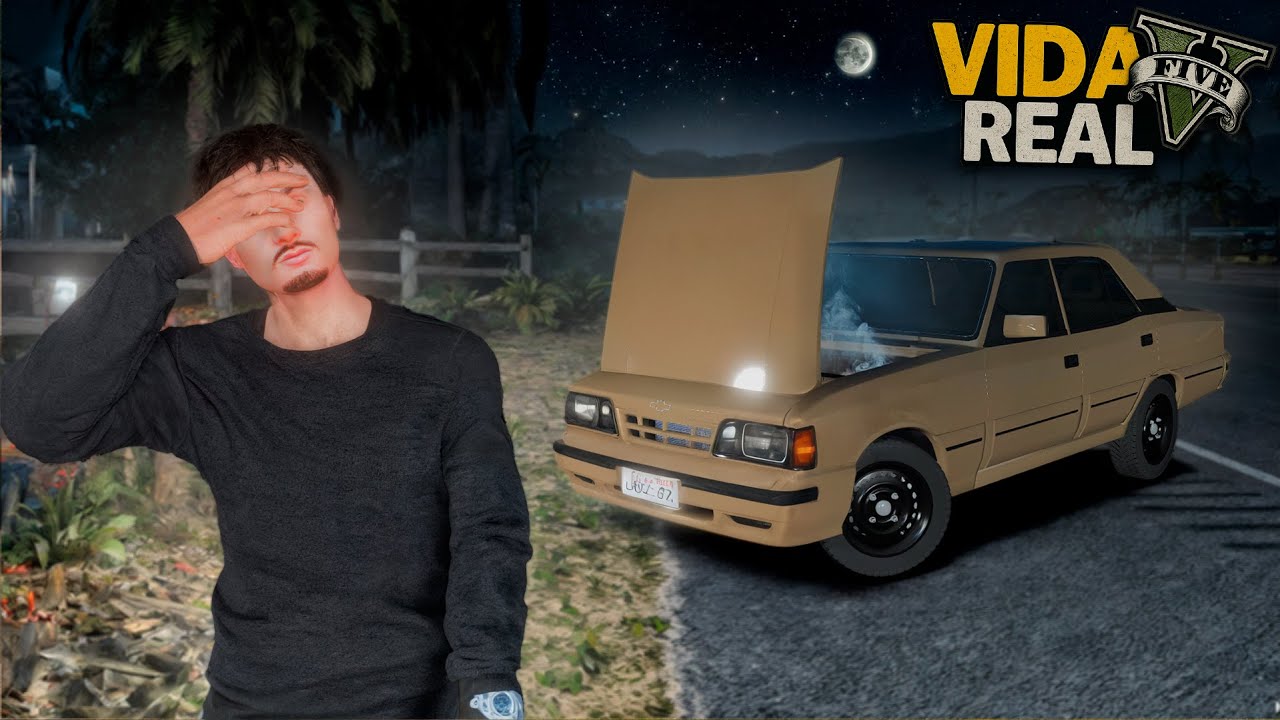 GTA V - VIDA REAL | MEU CARRO DEU PROBLEMA NA RODOVIA. - #42