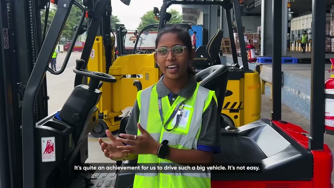 GMR Hyderabad Air Cargo | GMR Varlakshmi Foundation | RGIA | Forklift operators