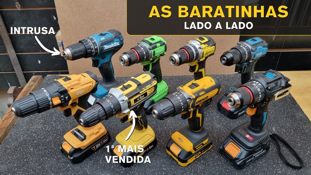 Um papo sobre parafusadeira barata + teste comparativo