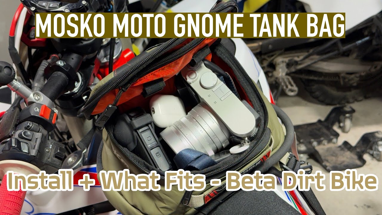 Mosko Moto Gnome Tank Bag for Beta Motorcycles - Install + Fitment!