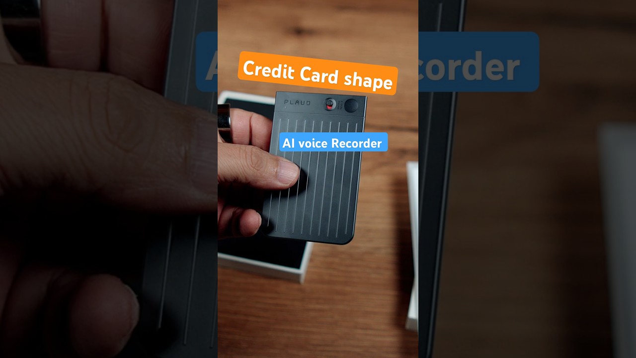 This is credit card shape voice recorder, Phone call recorder - PLAUD Note Smart AI Voice Recorder