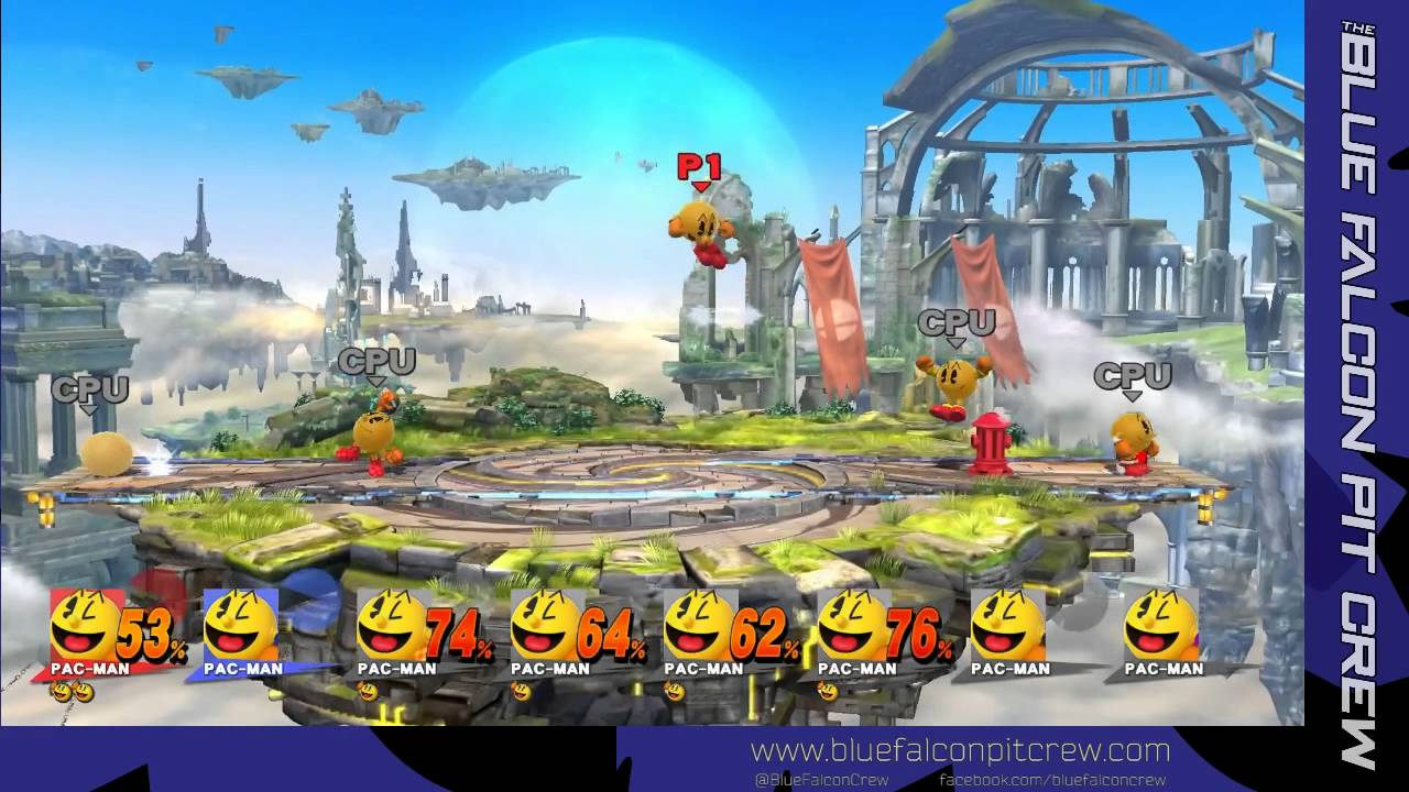 All PAC-MAN 8-Player Super Smash Bros Wii U