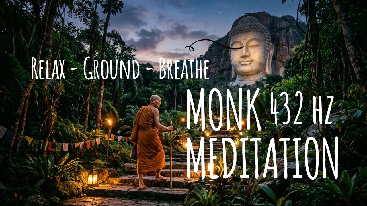 Monk Meditation 432 Hz Relax Breathe Ground Go Within #432hz #432hzmeditation #432hzsleepmusic