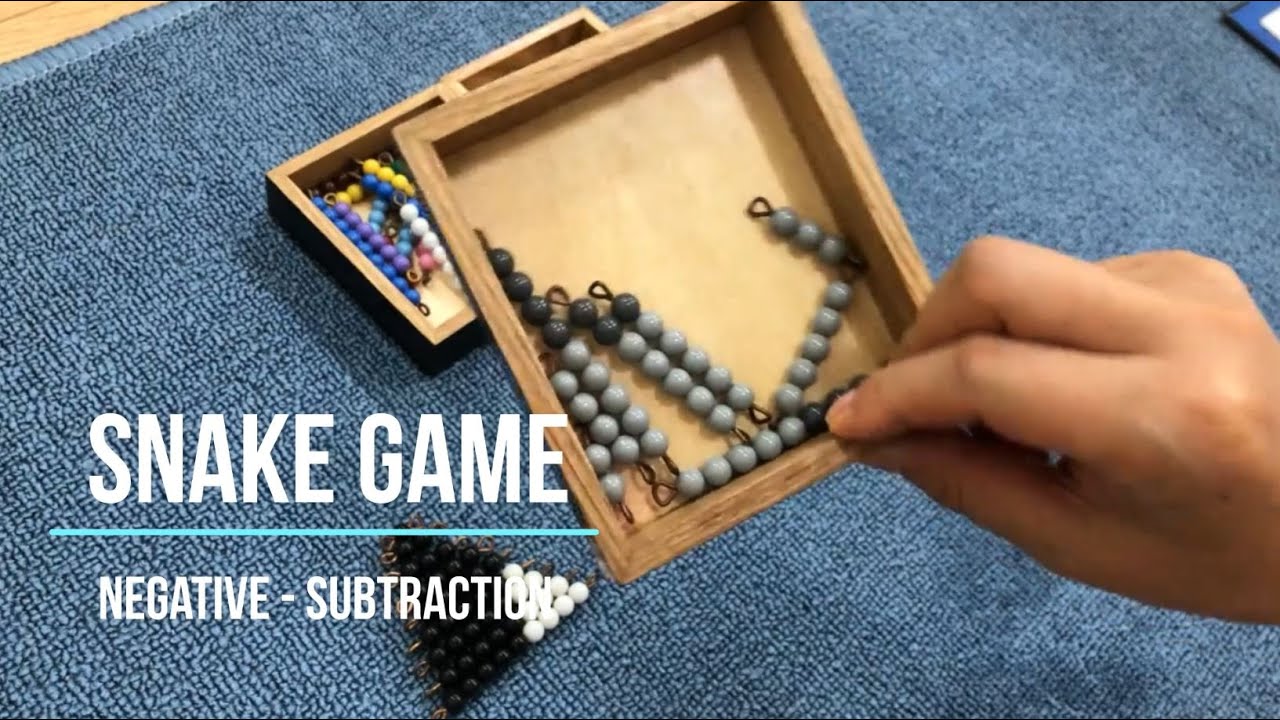[VMI] Math - Snake Game:  Negative - Montessori