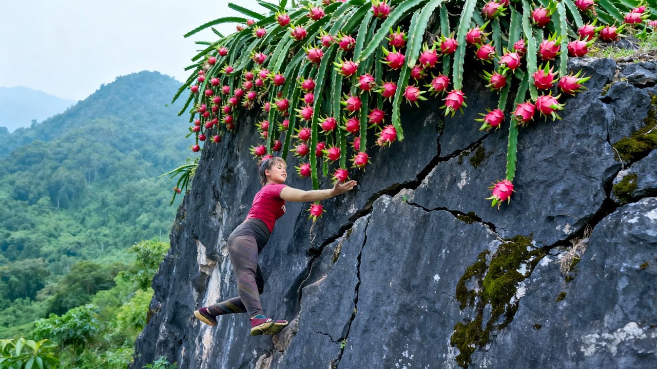 Harvesting 20.000KG Dragon Fruit by Strong Horse | Tiểu Ca Daily Life