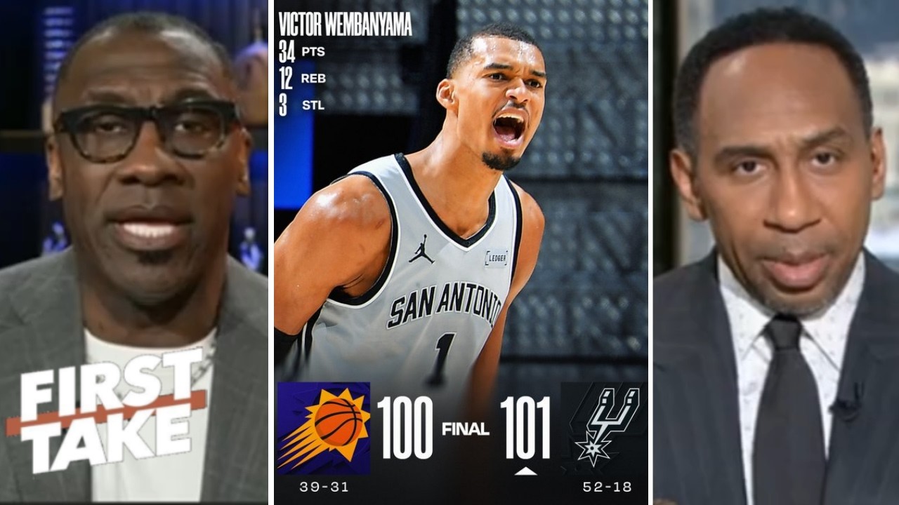 FIRST TAKE | Wemby is true MVP! - Shannon on Spurs clinch playoff spot with 101-100 win over Suns