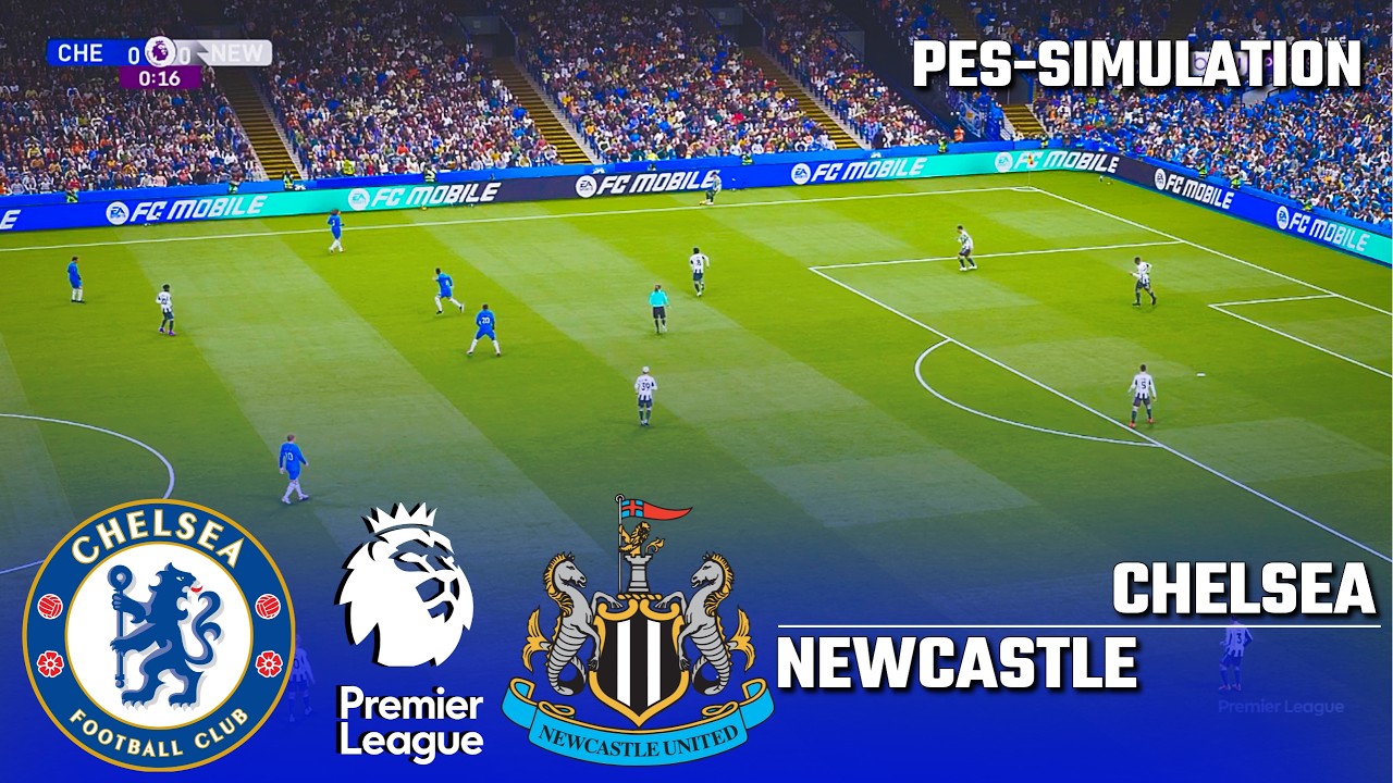 Chelsea vs Newcastle United | Premier League | PES 2021 Simulation
